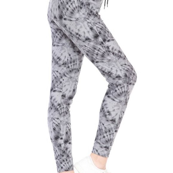 LOVEIT Full Size Printed Drawstring Waist Leggings - Picture 3 of 5